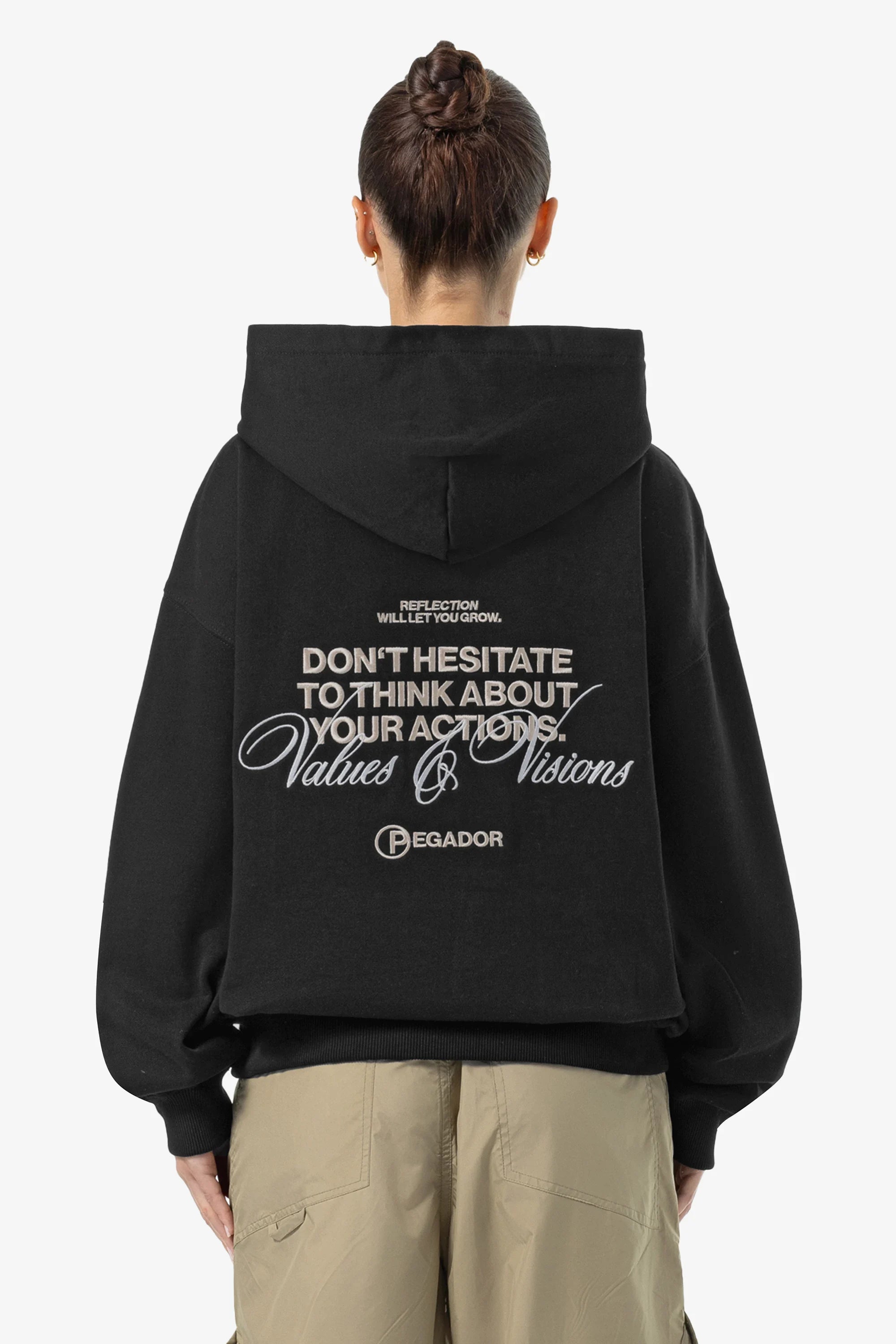 Markdown Madness Lina Oversized Hoodie Washed Black