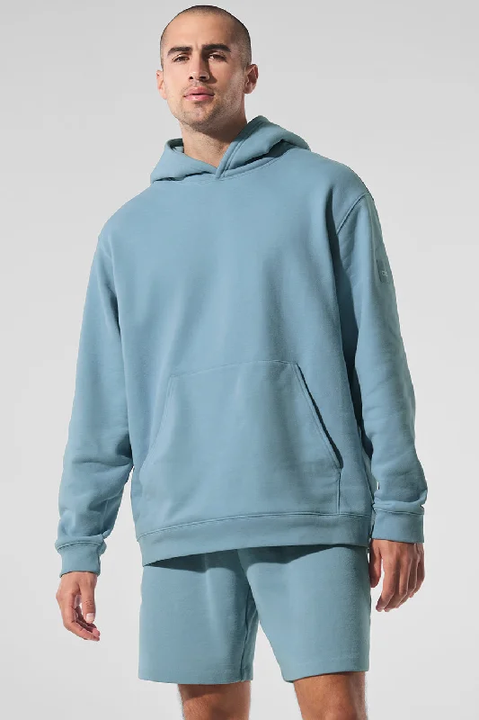 Amazing Deals Renown Heavy Weight Hoodie - Celestial Blue