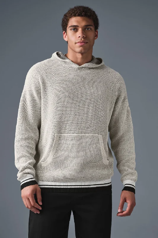 Early Access Sports Club Sweater Knit Hoodie - Bone