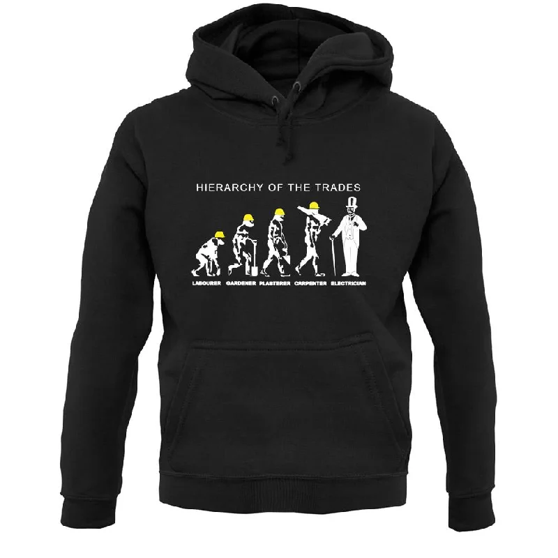 Reduced Prices Hierarchy Of Trades Electricians Unisex Hoodie