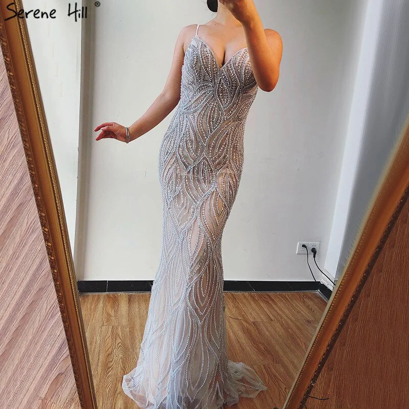Unmissable Offer Serene Hill Nude White Mermaid Evening Dresses Gowns 2023 Spaghetti Strap Luxury Elegant For Women Party LA70214 Unmissable Offer Serene Hill Nude White Mermaid Evening Dresses Gowns 2023 Spaghetti Strap Luxury Elegant For Women Party LA70214