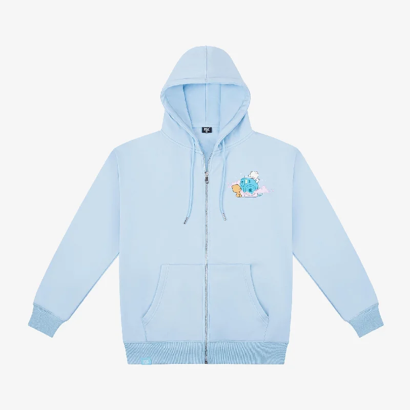 Midnight Sale Clouds Snapshot Hoodie - Blue