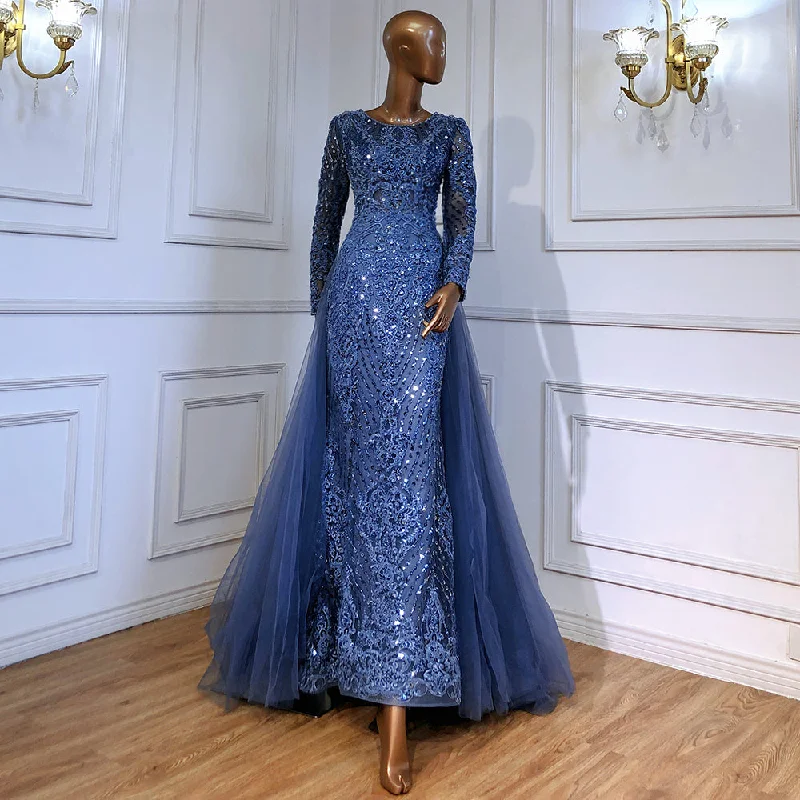 Discount Deals Serene Hill Moslim Blue Mermaid Avond Jurken 2023 Overrok Luxe Kralen Elegant Voor Vrouw Party LA71558 Discount Deals Serene Hill Moslim Blue Mermaid Avond Jurken 2023 Overrok Luxe Kralen Elegant Voor Vrouw Party LA71558
