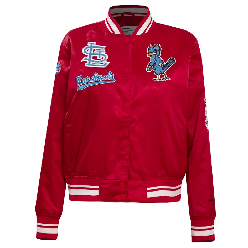 Final Sale CHAMARRA DE SATÉN MLB ST. LOUIS CARDINALS RETRO CLASSICS PARA MUJER