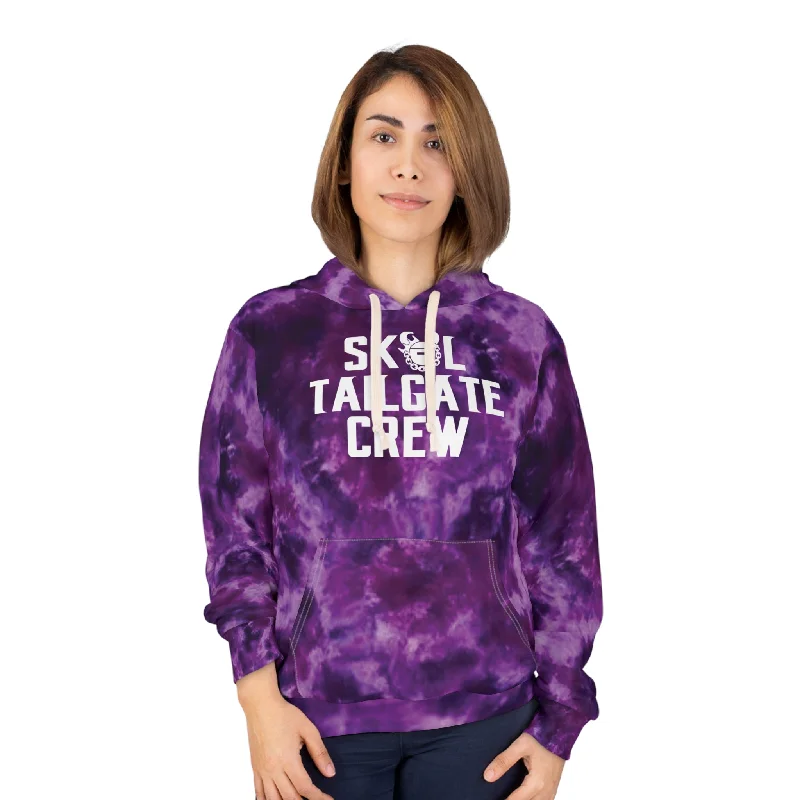 Unbeatable Prices Unisex Pullover Hoodie - Purple Tie-Dye - Tailgate Crew