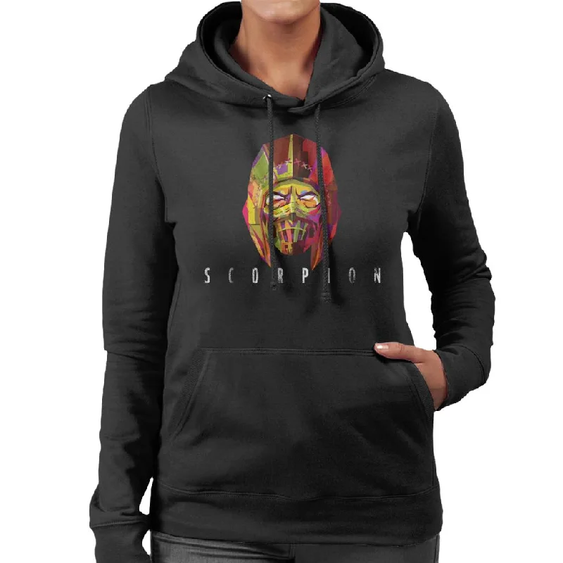 Don't Wait Mortal Kombat Scorpion Mask Women's Hooded Sweatshirt