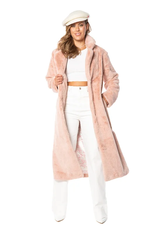 Fantastic Deals Faux Fur Teddy Trench Coat
