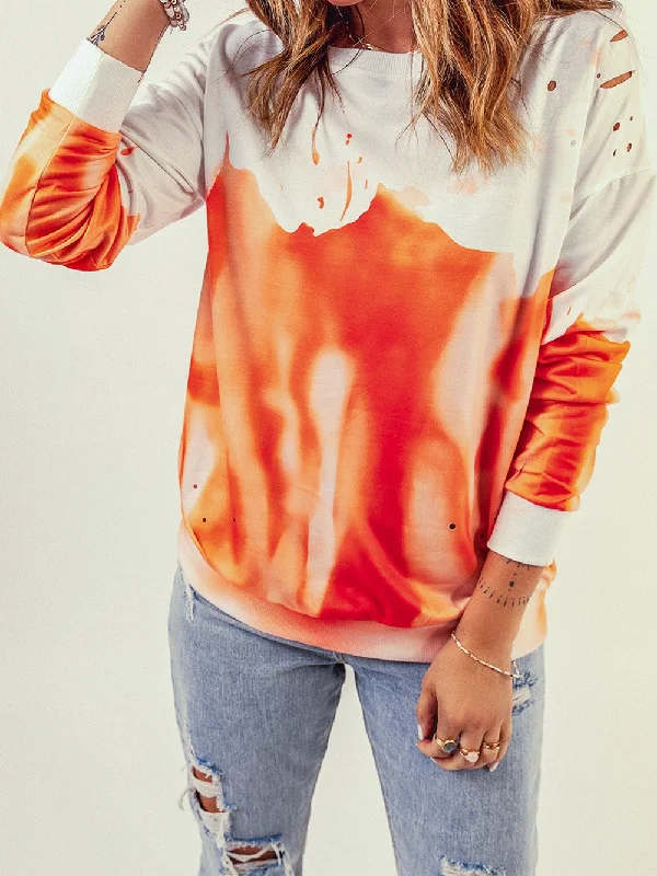 Early Access Round Neck Tie-Dye Hoodie