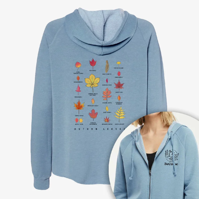 Hurry In Vibrant Autumn Leaves Chart - Women's Cali Wave Zip-Up Sweatshirt