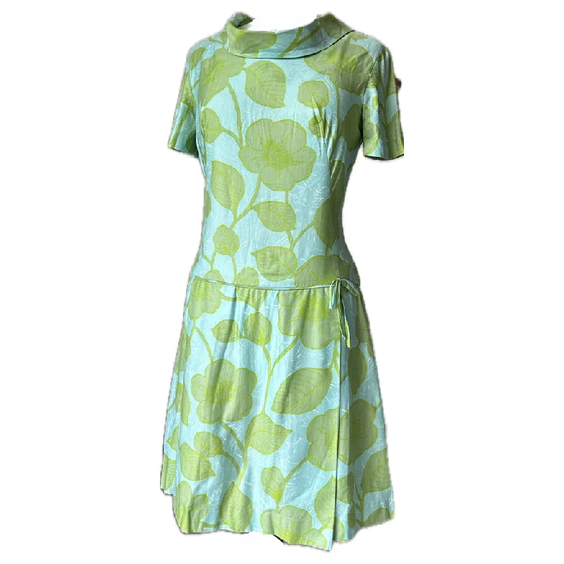 Price Drop Alert Spring florals vintage 1960s drop waist dress