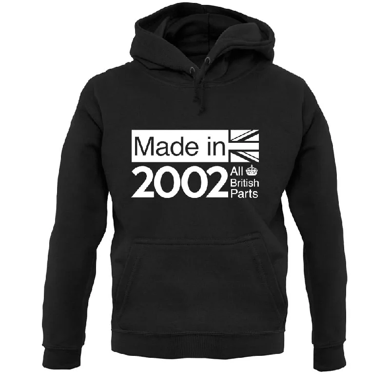 Clearance Event Made In 2002 All British Parts Crown Unisex Hoodie