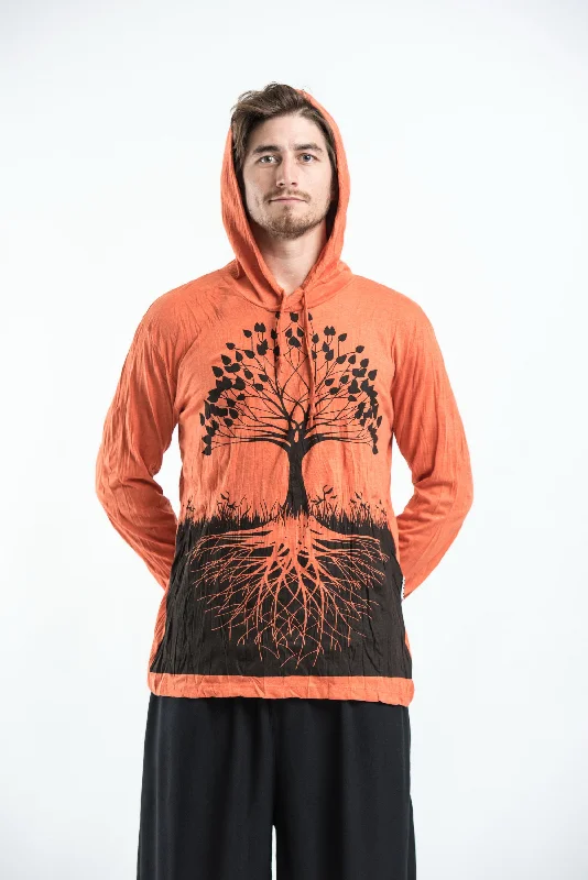 Season Finale Sale Sure Design Unisex Tree of Life Hoodie Orange