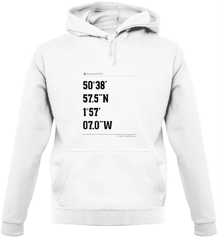 Closeout Surfing Coordinates Studland Bay Unisex Hoodie