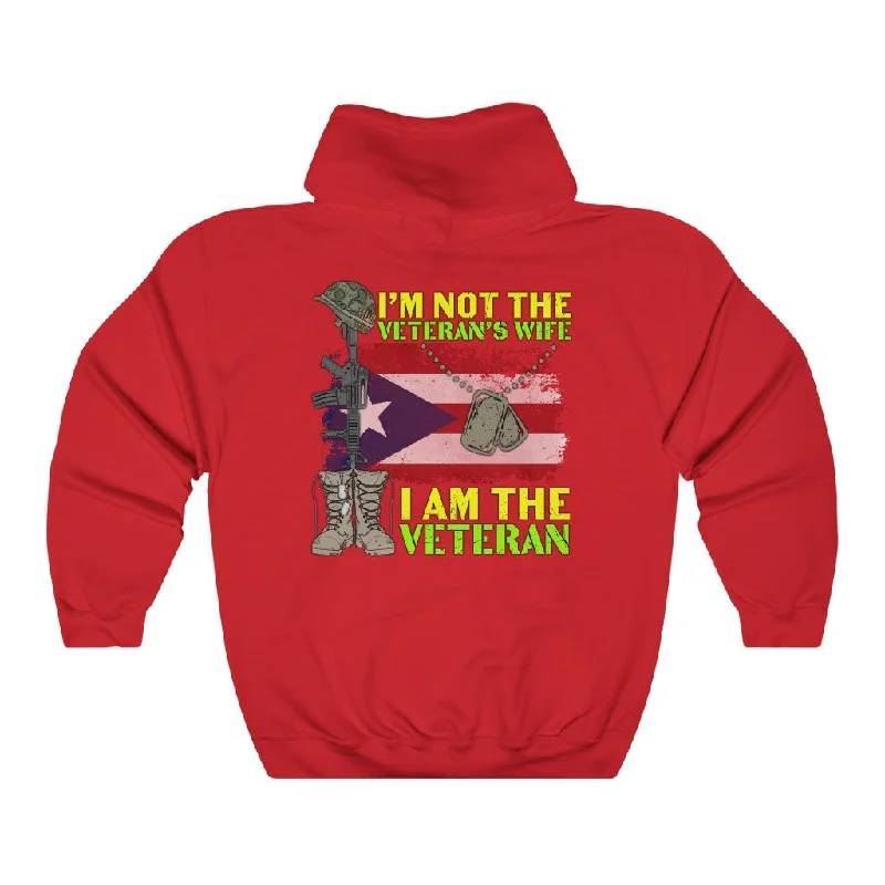 The Best Prices Not The Veteran's Wife, I Am The veteran (Small-5XL) Unisex Heavy Blend™ Hoodie
