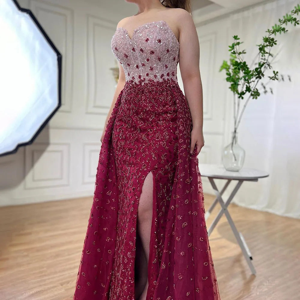 Bonus Savings Serene Hill Blue Mermaid High Split With Skirt Sweetheart Strapless Beaded Party Dresses Formal Women Evening 2024 LA71796 Bonus Savings Serene Hill Blue Mermaid High Split With Skirt Sweetheart Strapless Beaded Party Dresses Formal Women Evening 2024 LA71796