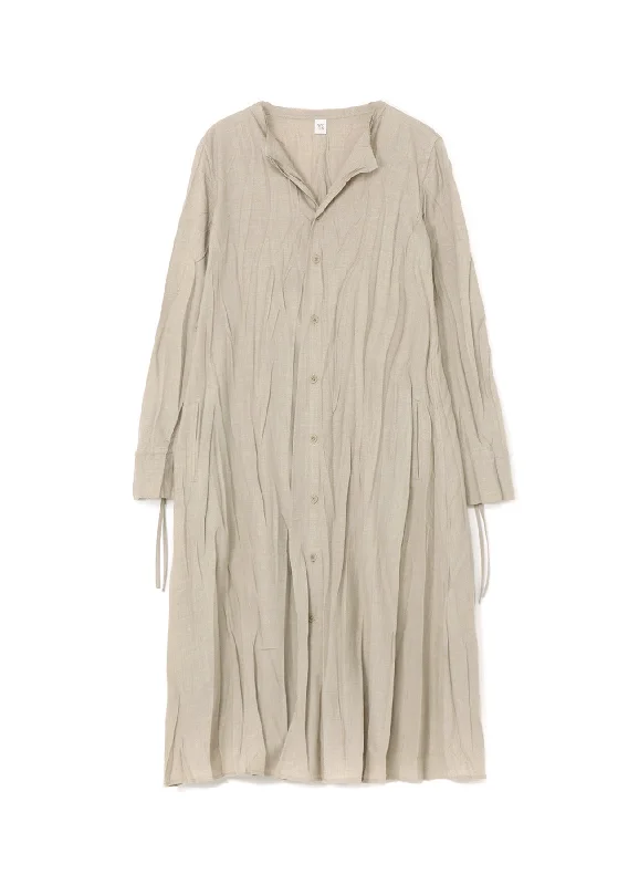 Limited Availability Pe/W WRINKLED SHIRT DRESS