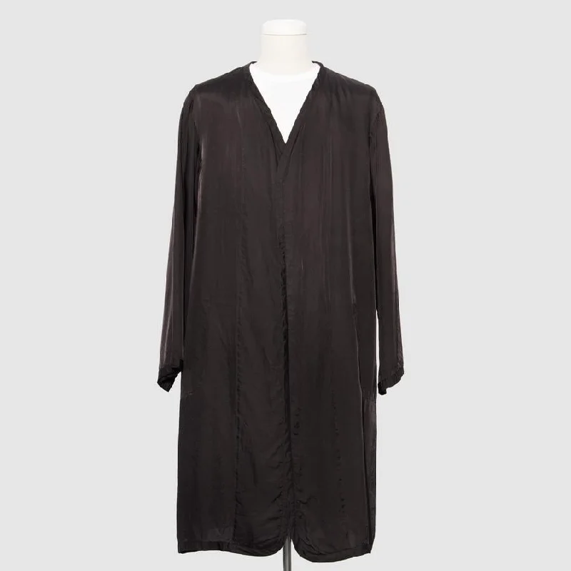 Discount Mania BLACK Comme des Garçons Embroidered Cupro Long Liner (Black)