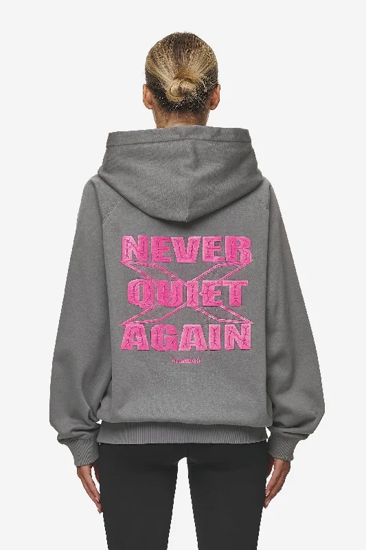 Midnight Madness Belly Oversized Hoodie Washed Deep Grey
