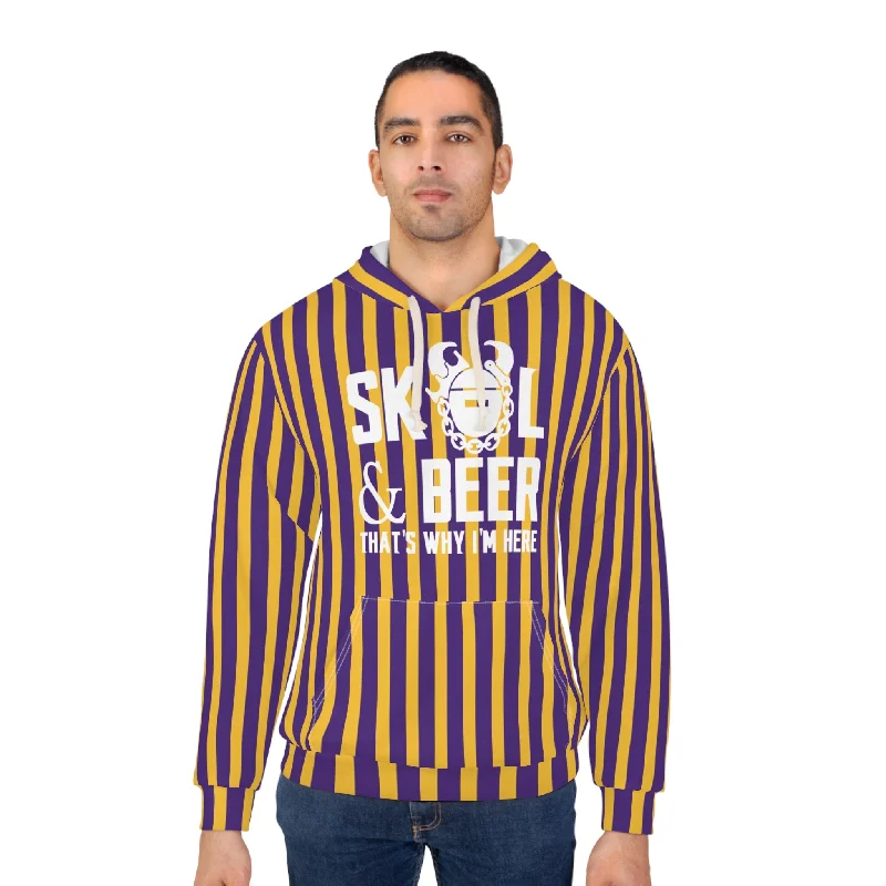 Customer Appreciation Sale Unisex Pullover Hoodie - Stripes - & BEER