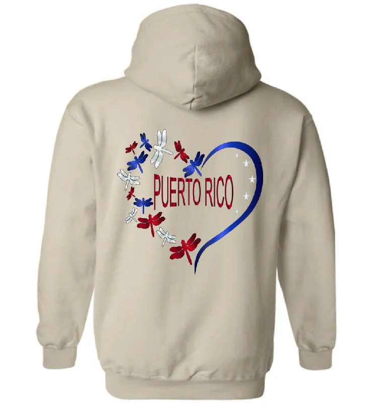 New Deals Puerto Rico Butterfly Heart Hoodie (Youth-5XL) (BACK IMAGE)