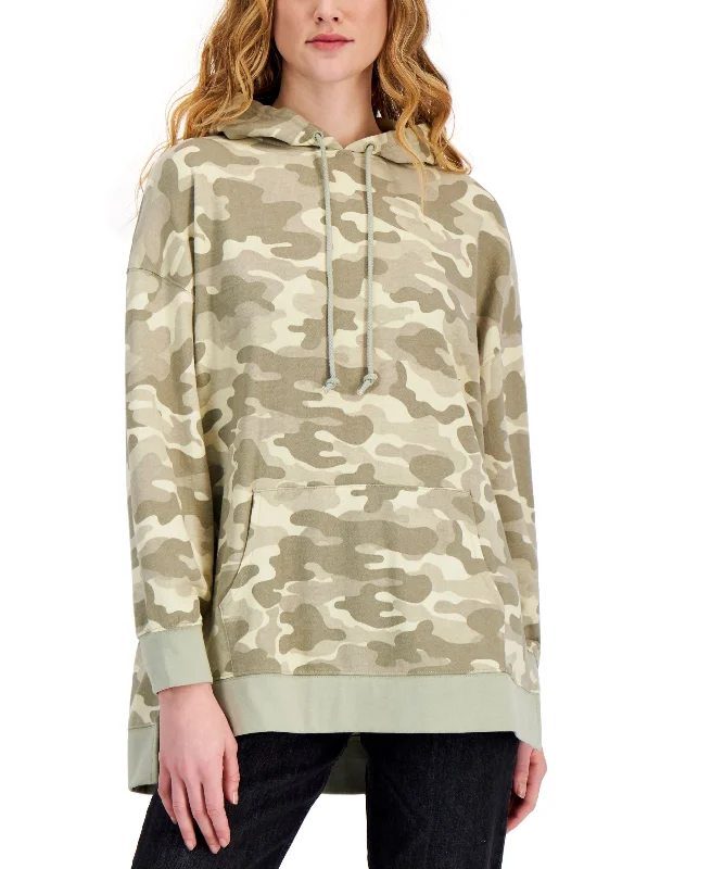 Crazy Deals Style & Co Camo Print Oversized Hoodie