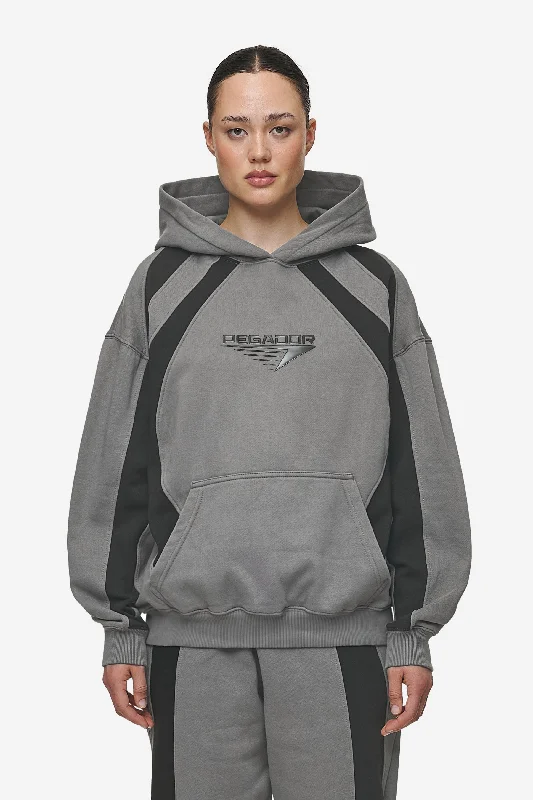 Discount Deals Amira Oversized Hoodie Washed Deep Grey Black