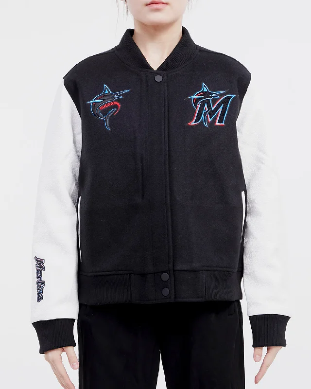 Exclusive Savings CHAMARRA UNIVERSITARIA MLB MIAMI MARLINS CLASSIC ESSENTIALS PARA MUJER