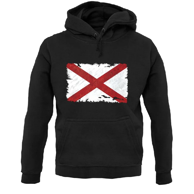 Price Break Alabama Grunge Style Flag Unisex Hoodie