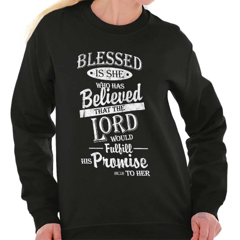 Super Sale Blessed is She Crewneck Sweatshirt