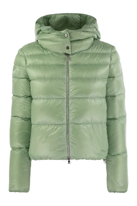 Buy Now Ultralight Nylon Bomber Jacket with hood