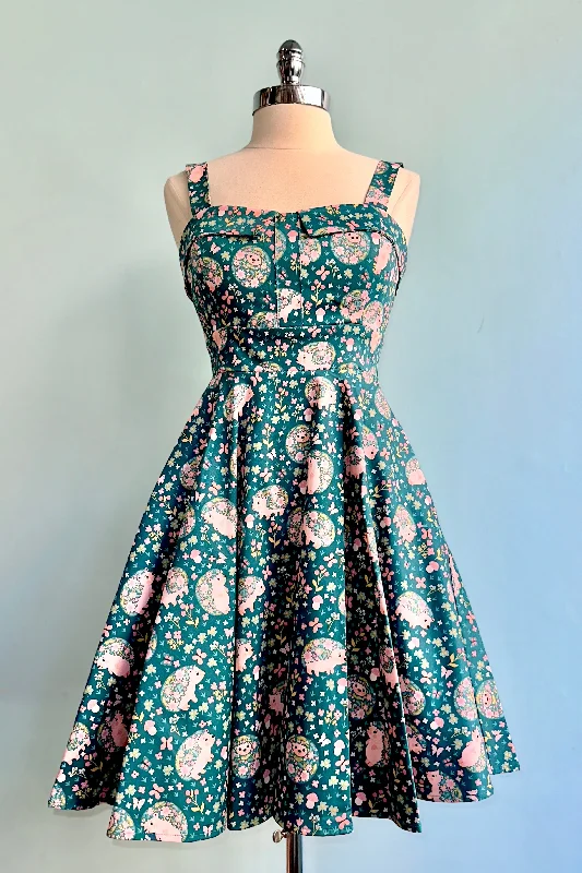 Exclusive Preview Hedgehogs Fold-Over Dress by Eva Rose