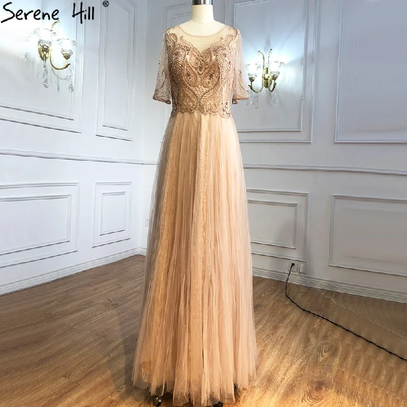 Epic Deals Serene Hill Grey Half Sleeves Luxury Evening Dresses Gowns 2024 Beading A-Line Sexy For Women Party LA70909 Epic Deals Serene Hill Grey Half Sleeves Luxury Evening Dresses Gowns 2024 Beading A-Line Sexy For Women Party LA70909