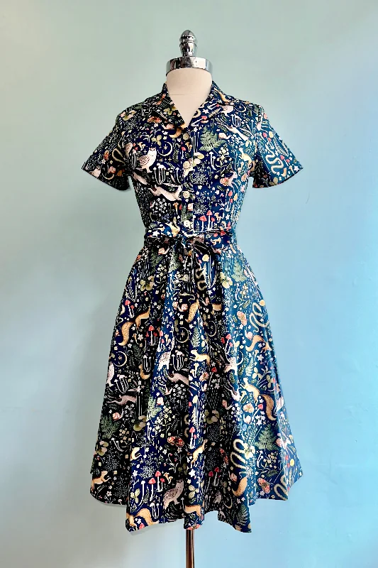 Closeout Sale In the Wilderness Knee-Length Shirtwaist Dress by Eva Rose