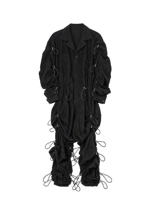 Special Discount LOOSE ELASTIC OVERALL WITH STRIPES