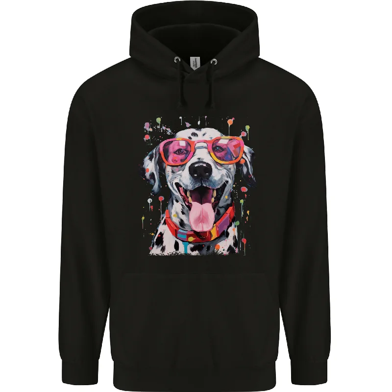 Blowout Deals Atistic Dalmation Dog Mens 80% Cotton Hoodie