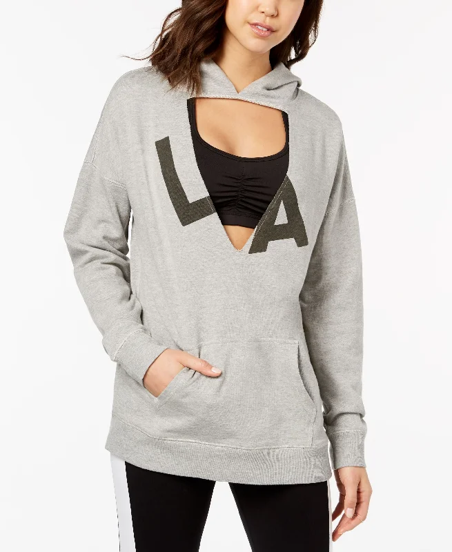 Price Blitz Material Girl Active Juniors Cutout Graphic Hoodie