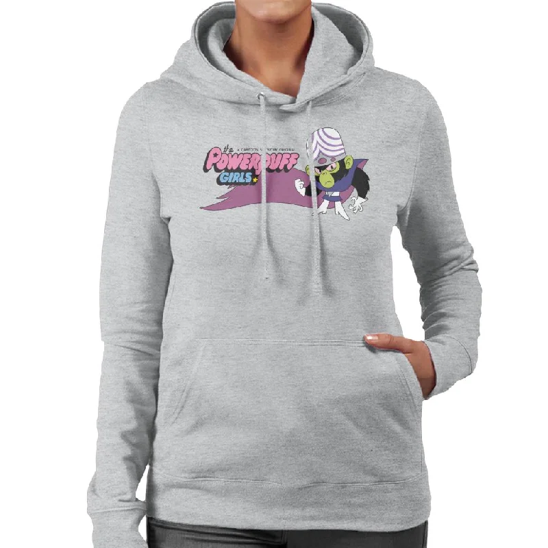 Exclusive Deal Powerpuff Girls Mojo Jojo Fist Pose Women's Hooded Sweatshirt