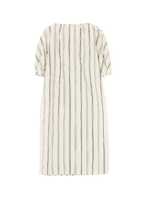 Best Seller HARD TWISTED STRIPE SLIT DRESS