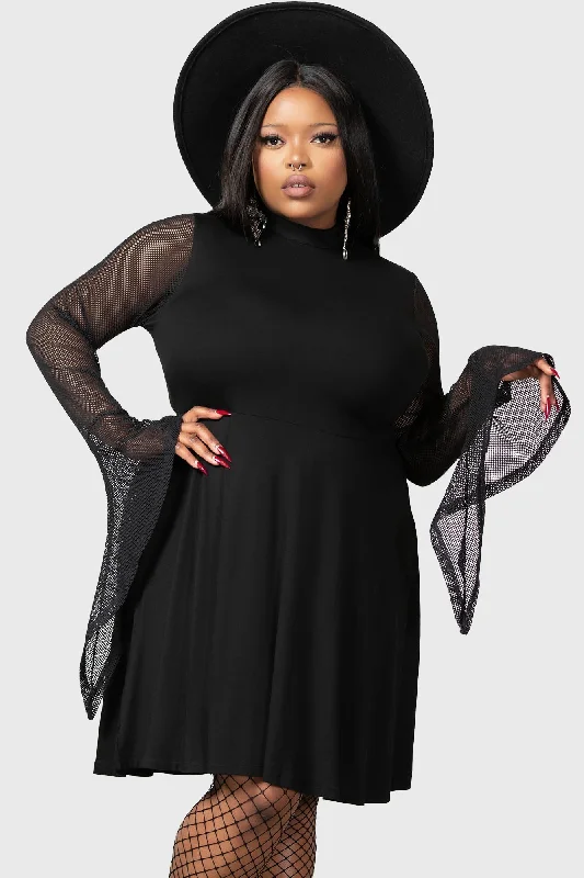 Midnight Madness Lana Skater Dress [PLUS]