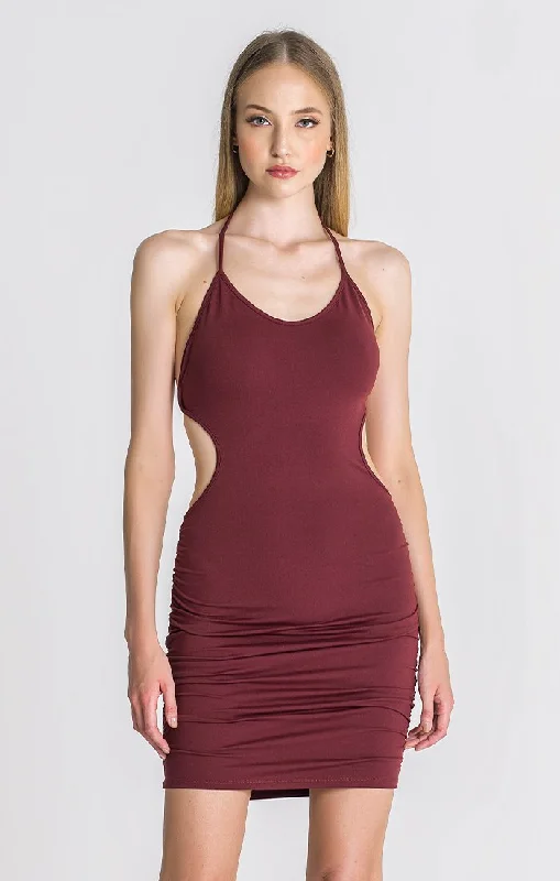 Special Offer Burgundy Lucifer Dress