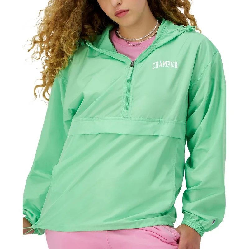 Extra Savings Champion Womens Logo 3/4 Zip Windbreaker Jacket