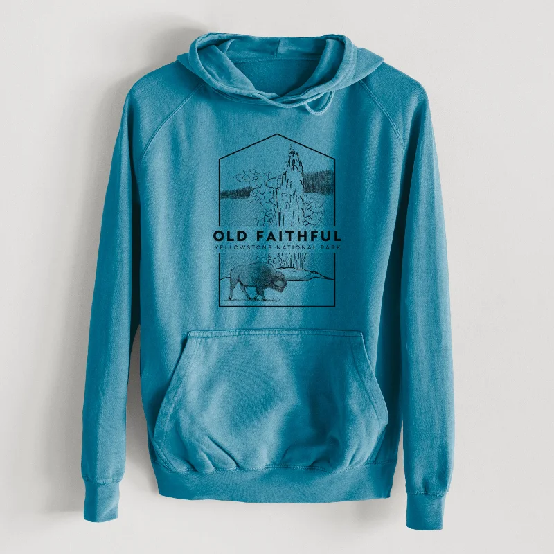 Limited Quantity Old Faithful - Yellowstone National Park - Mid-Weight Unisex Vintage 100% Cotton Hoodie Limited Quantity Old Faithful - Yellowstone National Park - Mid-Weight Unisex Vintage 100% Cotton Hoodie