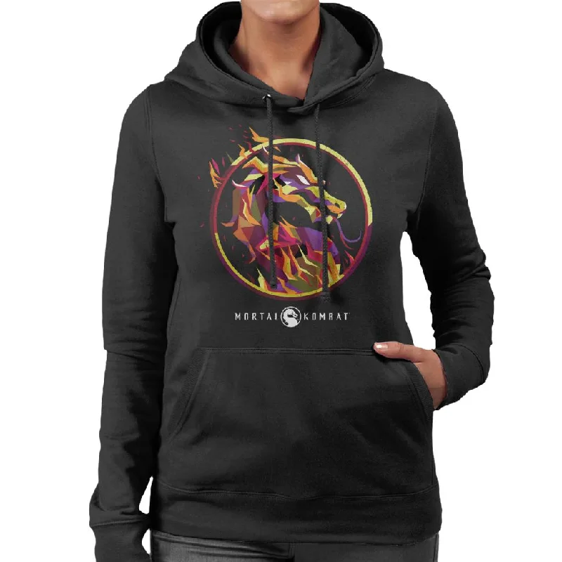 Price Meltdown Mortal Kombat Scorpion Flame Art Logo Women's Hooded Sweatshirt