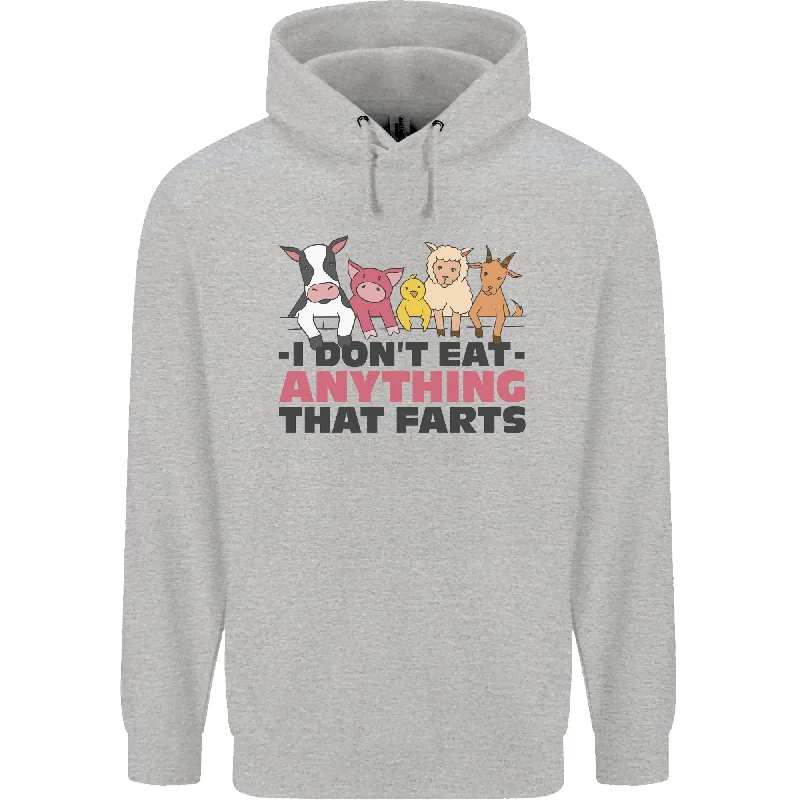 Buy More, Save More Anything That Farts Funny Vegan Vegetarian Mens 80% Cotton Hoodie