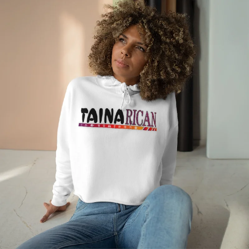 Year-End Sale Taina Rican - Ladies Crop Hoodie
