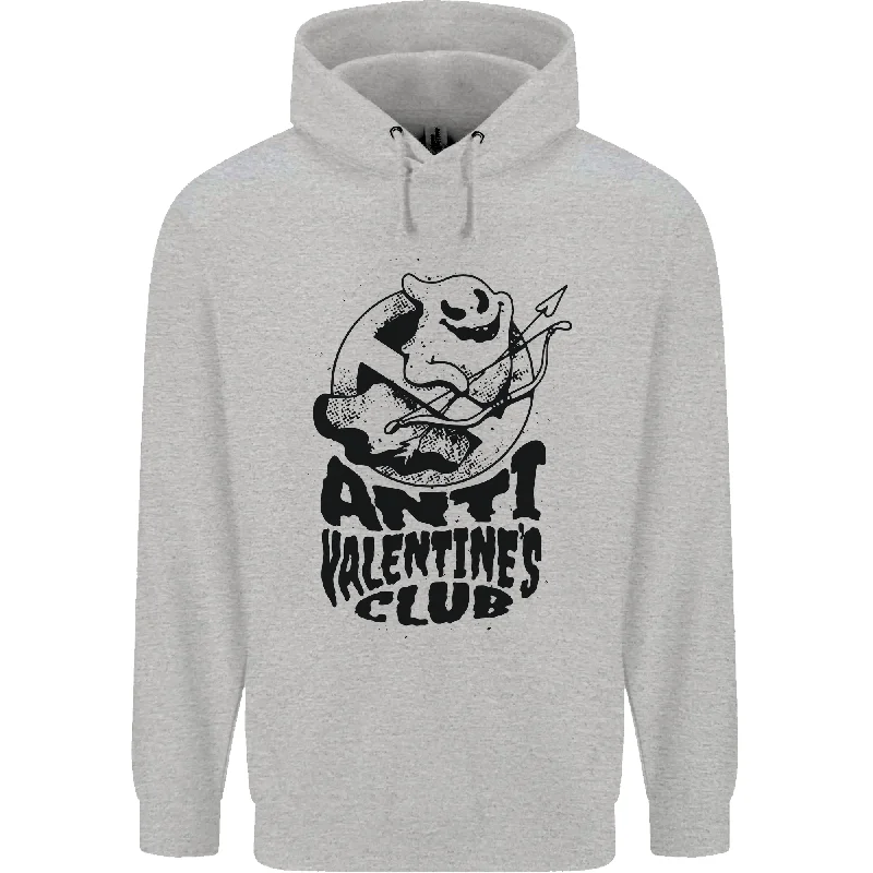 Reduced Prices Anti Valentines Club Romance Single Day Mens 80% Cotton Hoodie