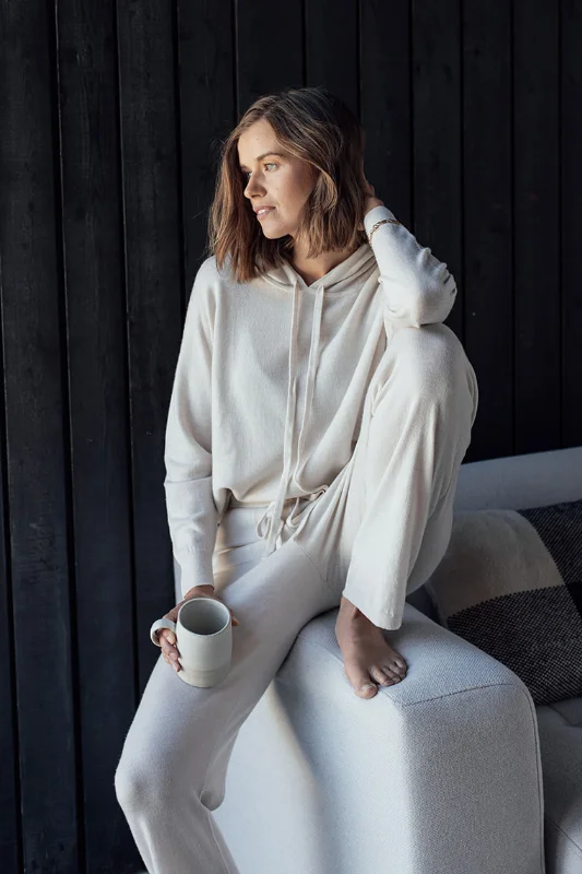 Get It Before It’s Gone Merino Hoodie - Milk
