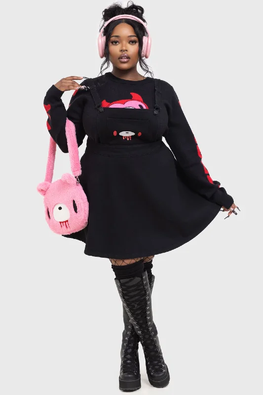 Special Price Naughty Grizzly Pinafore Dress [PLUS]