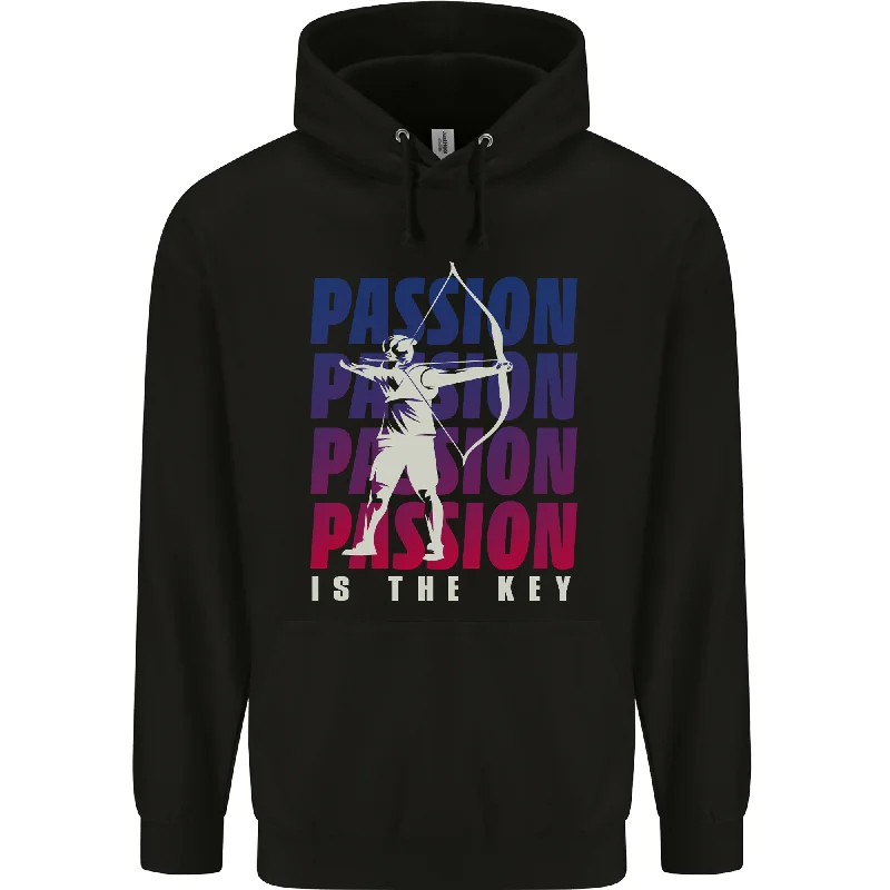 Exclusive Savings Archery Passion Is the Key Archer Mens 80% Cotton Hoodie