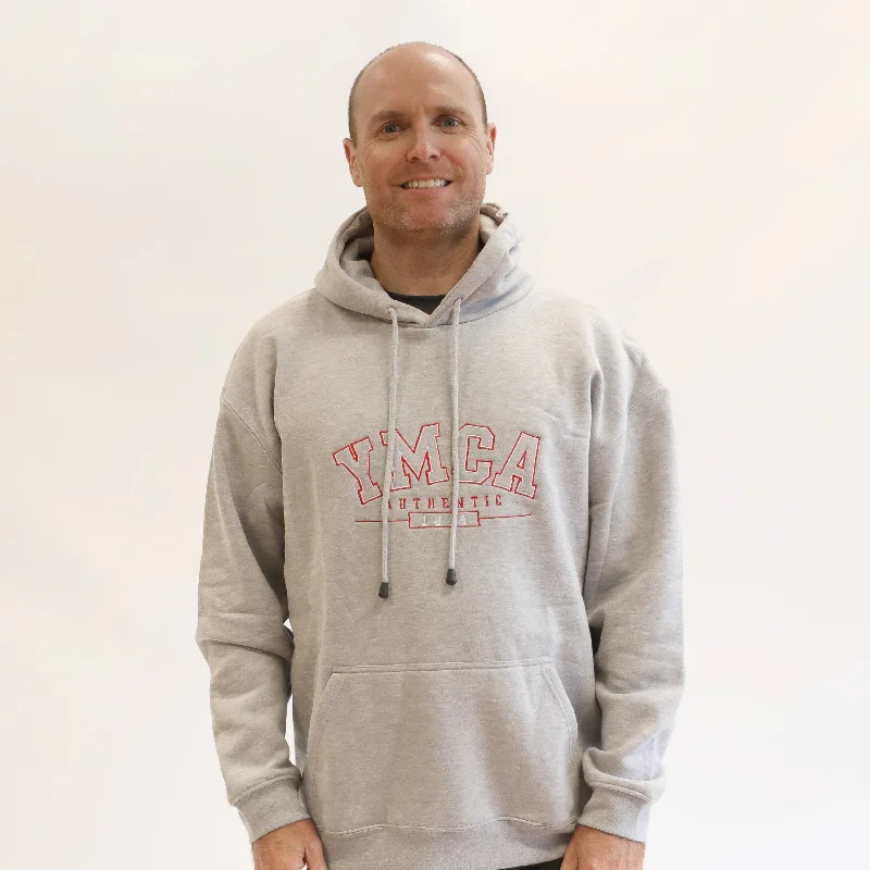 Online Exclusive YMCA Authentic Signature Hoodie - Grey